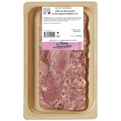 Paté tete persillé bourgogne aligo. 180g