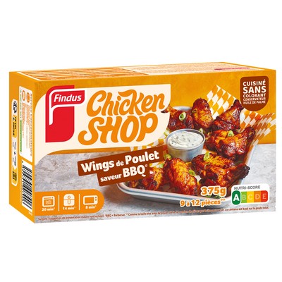 Wings poulet bbq 375g