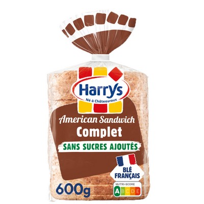 Pain de mie american sdwch complet 600g