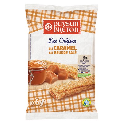 Crepes fourrees caramel x6 180g