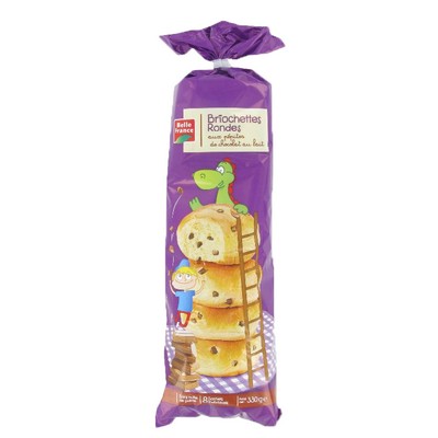 Briochettes rondes pepit choco 330g