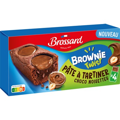 Brownie choco noisette x4 156g