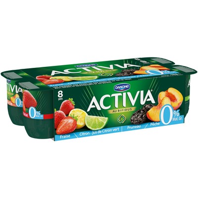 Yaourt bifidus 0% fruits panachés 8x125g